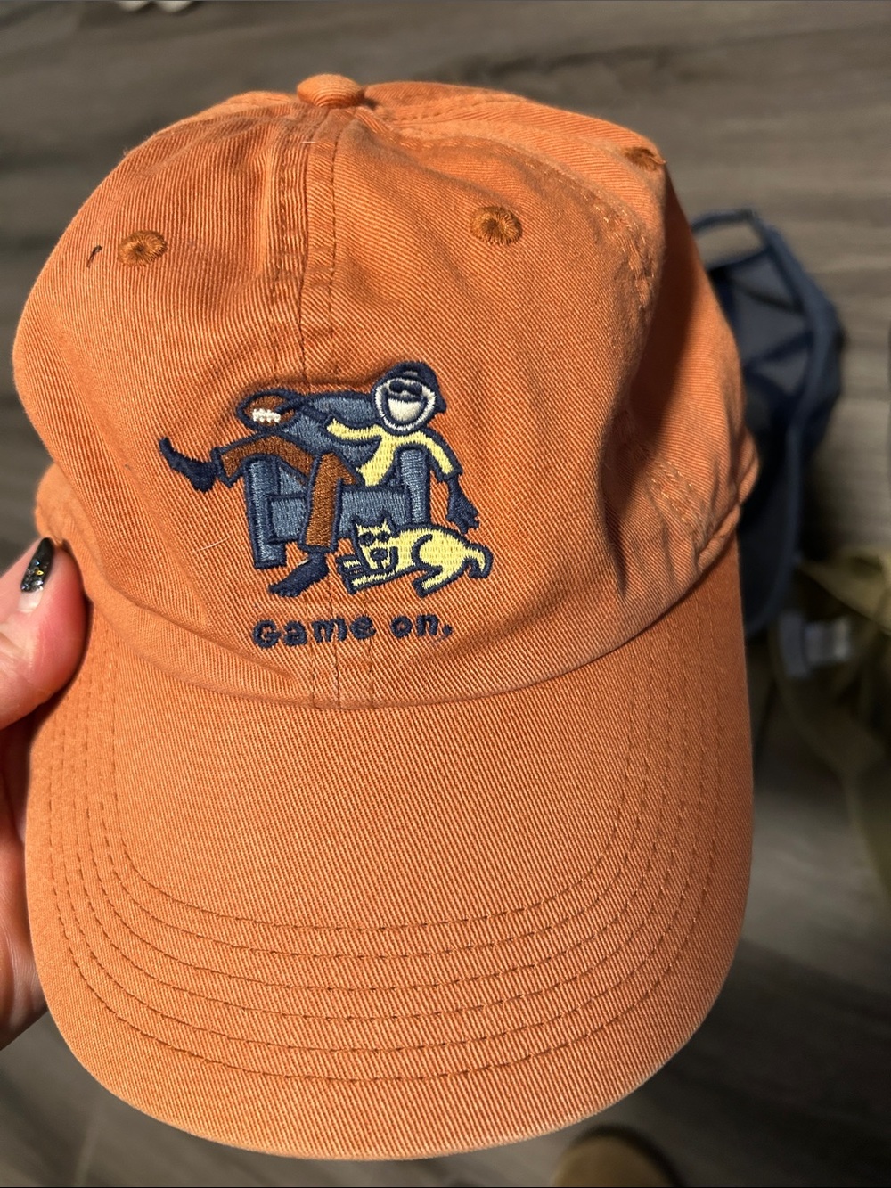 Assorted womens/mens Baseball Caps - Orange, Khaki, Blue, Black, Charcoal